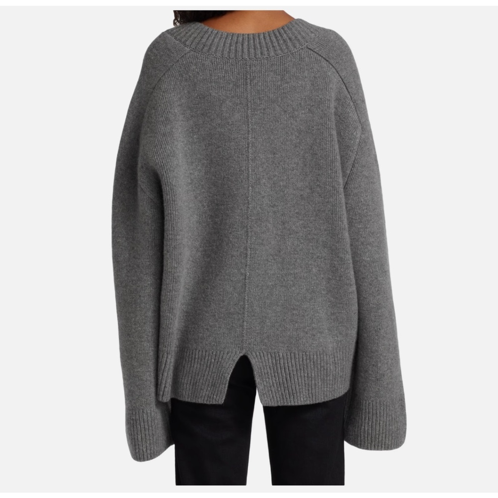 Khaite Isabelle Stone Gray Cashmere Sweater Size XS Authentic NEW W. TAGS $1680 - Picture 6 of 8